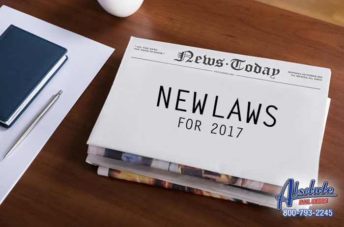 New Laws For 2017 North Hollywood Bail Bonds