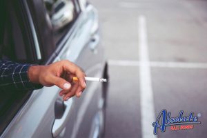 Smoking in the car with minors present